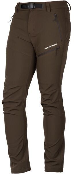Northfinder BLAZEJ Pánske softshellové nohavice, hnedá, veľkosť