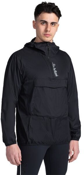 KILPI ANORI Pánska ľahká anorak bunda, čierna, veľkosť