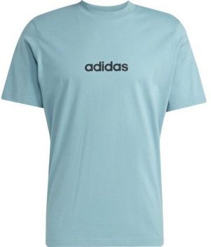 adidas LINEAR SJ TEE Pánske tričko, tyrkysová, veľkosť XXL