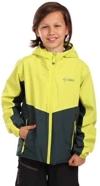 KILPI ORLETI Chlapčenská outdoorová bunda, tmavo zelená, veľkosť