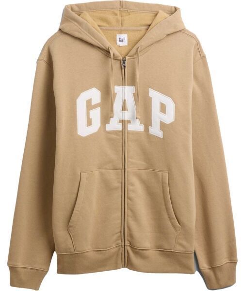 GAP V-HERITAGE LOGO FZ SNL Pánska mikina, béžová, veľkosť