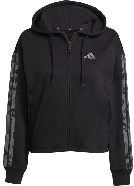 adidas W AOP FT FZ Dámska mikina, čierna, veľkosť