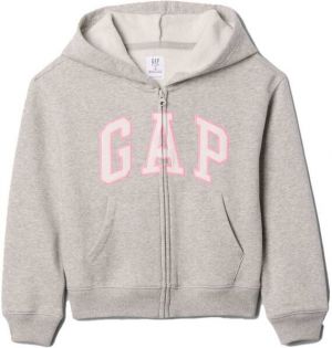 GAP V-BAS HERITAGE FZ Dievčenská mikina, sivá, veľkosť