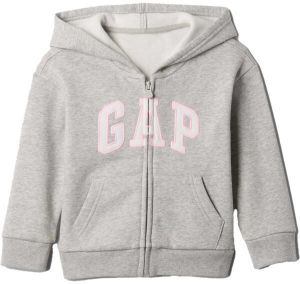 GAP V-LOGO FZ Detská mikina, sivá, veľkosť 4Y