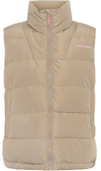 KARI TRAA LINN Dámska zateplená vesta, béžová, veľkosť