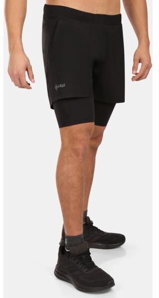 KILPI BRAGA Pánske bežecké šortky, čierna, veľkosť