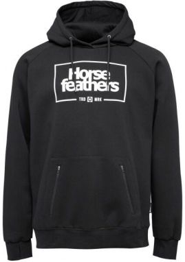 Horsefeathers SHERMAN Pánska mikina, čierna, veľkosť