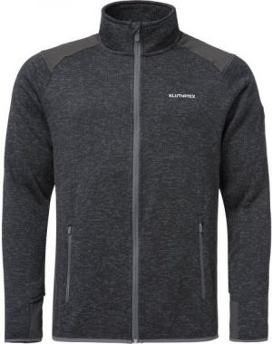 Klimatex NEVIS Pánsky kombinovaný sveter, tmavo sivá, veľkosť