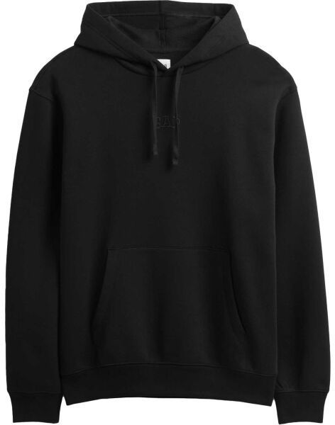GAP V-FRCH TONAL MINI LOGO RELAXED PO HD Pánska mikina s kapucňou, čierna, veľkosť