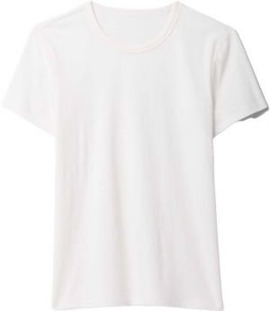 GAP V-SS FAV CREW SOLID Dámske bavlnené tričko, biela, veľkosť