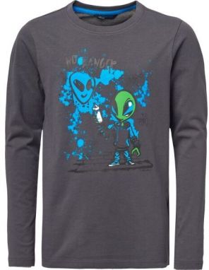 Lewro BURRARD Chlapčenské tričko, tmavě šedá, veľkosť 140-146