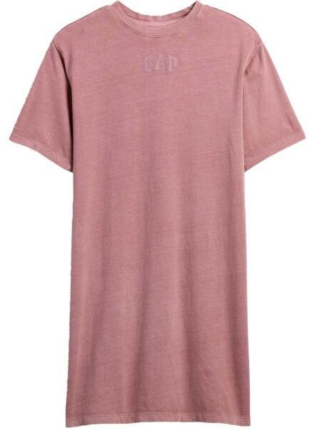 GAP V-FRCH LOGO TEE DRESS Dámske šaty, ružová, veľkosť
