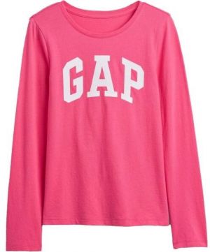 GAP V-FRCH LS LOGO TEE Detské tričko, ružová, veľkosť