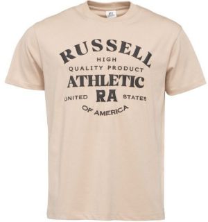 Russell Athletic T-SHIRT Pánske tričko, béžová, veľkosť