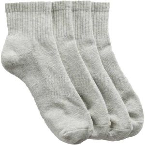 GAP V-STUDIO LOGO CREW 2PK Dámske ponožky, sivá, veľkosť