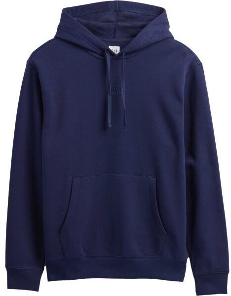 GAP V-FRCH TONAL MINI LOGO RELAXED PO HD Pánska mikina s kapucňou, tmavo modrá, veľkosť