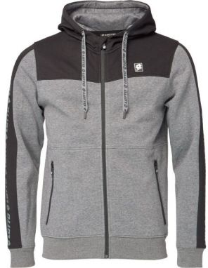 Lotto ZITAN Pánska celorozopínacia mikina, tmavo sivá, veľkosť