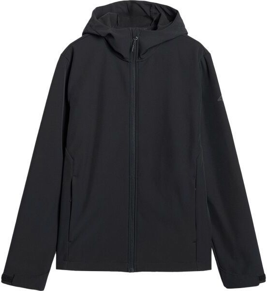 4F SOFSHELL JACKET Pánska softshellová bunda, čierna, veľkosť