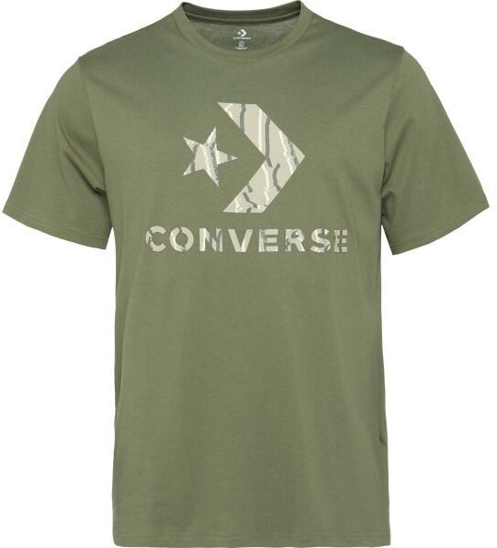 Converse STANDARD FIT CENTER FRONT LARGE LOGO STAR CHEV SS TEE Pánske tričko, khaki, veľkosť