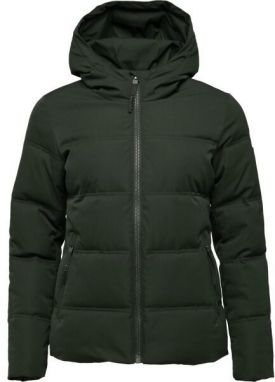 LOAP NATALA Dámsky kabát, tmavo zelená, veľkosť