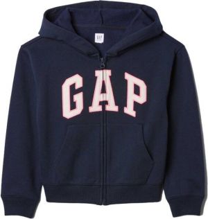 GAP V-BAS HERITAGE FZ Dievčenská mikina, tmavo modrá, veľkosť