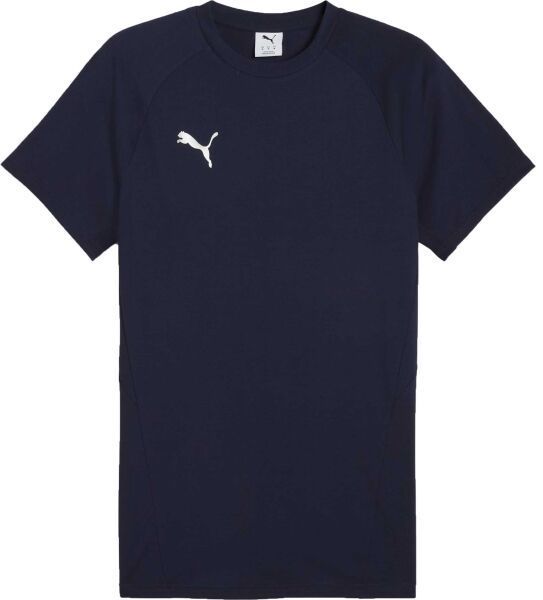 Puma TEAMEVOSTRIPE TEE Pánske tričko, tmavo modrá, veľkosť