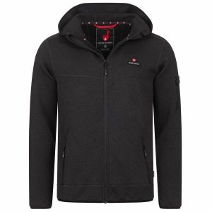 HOHENHORN TACUL Pánska flísová mikina, tmavo sivá, veľkosť