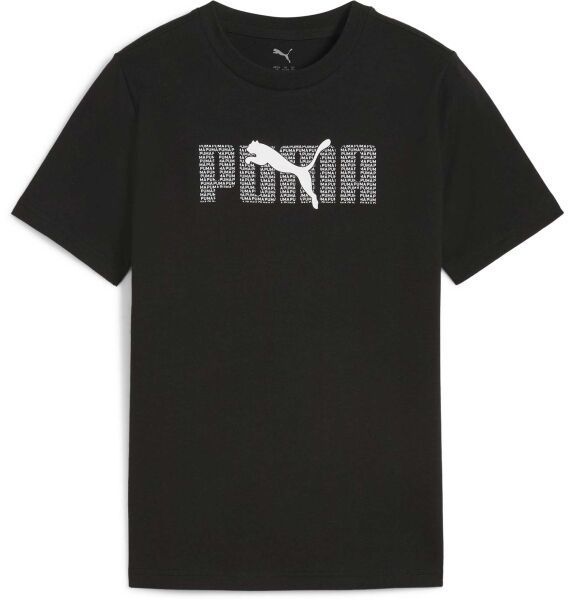 Puma ESSENTIALS LOGO LAB TEE Chlapčenské tričko, čierna, veľkosť