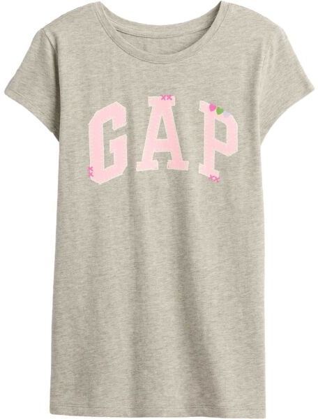 GAP V-AUG SS VAL GR Dievčenské tričko, sivá, veľkosť