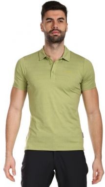 KILPI OLIVA Pánske funkčné polo tričko, svetlo zelená, veľkosť