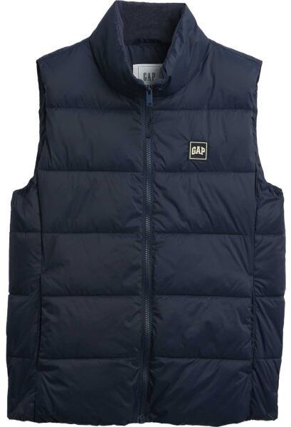 GAP V-FRCH LOGO LW PUFFER Dámska vesta, tmavo modrá, veľkosť