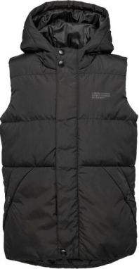 Lewro THORLEY Detská prešívaná vesta, čierna, veľkosť 116-122