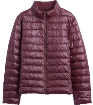 GAP V-FRCH LOGO LW PUFFER JKT Dámska prešívaná bunda, červená, veľkosť