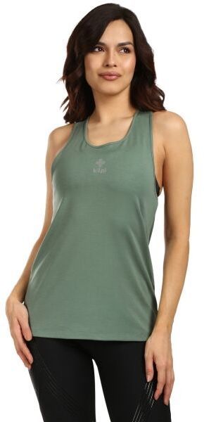 KILPI LANCA Dámske športové tielko, khaki, veľkosť