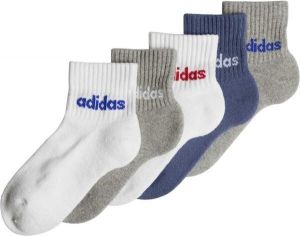 adidas LINEAR ANKLE KIDS Detské členkové ponožky, biela, veľkosť L