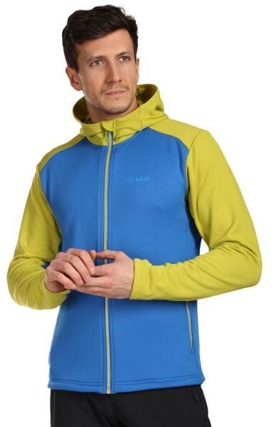 KILPI SEVELEN Pánska športová mikina s kapucňou, modrá, veľkosť