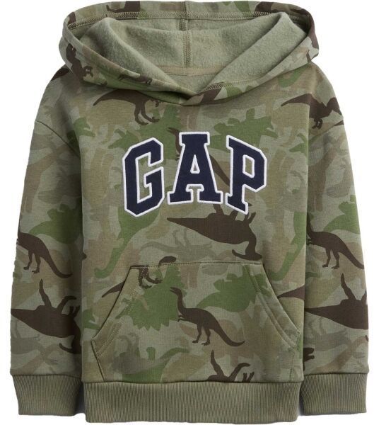 GAP V-FA NVLTY LOGO PO Detská mikina, khaki, veľkosť 2Y