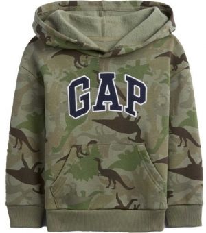 GAP V-FA NVLTY LOGO PO Detská mikina, khaki, veľkosť 2Y