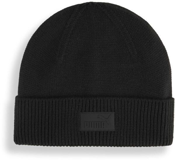Puma ESSENTIALS ELEVATED RUBBER PATCH LOW Zimná čiapka, čierna, veľkosť