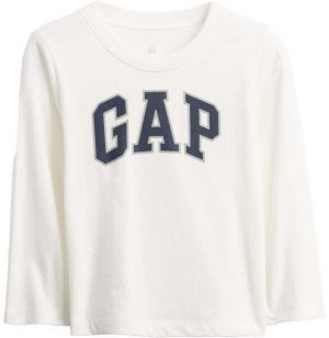 GAP V-FRCH LS LOGO TEE Detské tričko, biela, veľkosť 4Y