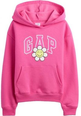 GAP V-FA LOGO HERITAGE PO Dievčenská mikina, ružová, veľkosť