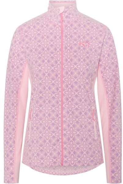 KARI TRAA THALENA Dámska flísová mikina, ružová, veľkosť