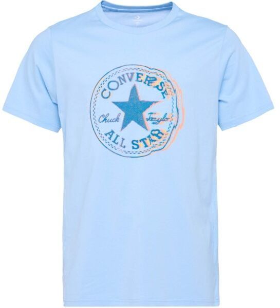 Converse STANDARD FIT CENTER FRONT CHUCK PATCH CORE TEE Unisex tričko, svetlomodrá, veľkosť
