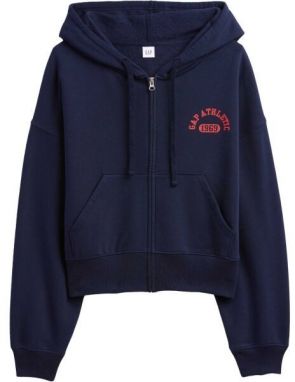 GAP V-LOGO ABV HIGH RIB FZ Dámska mikina, tmavo modrá, veľkosť