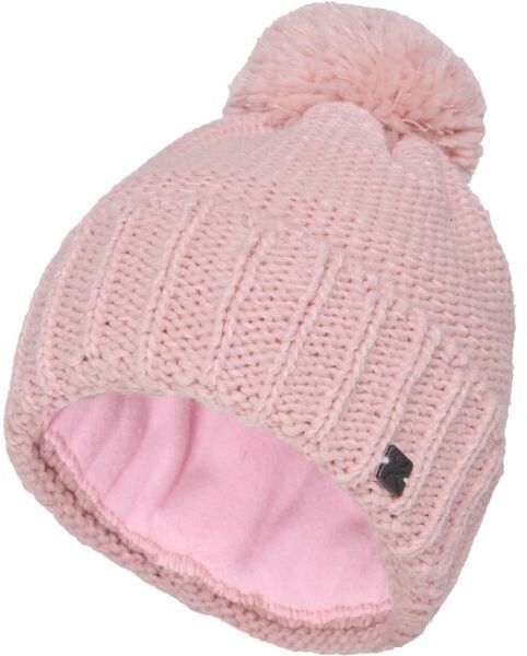 Klimatex EWA Zateplená čiapka s brmbolcom, ružová, veľkosť