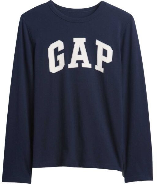 GAP V-FRCH LS LOGO TEE Detské tričko, tmavo modrá, veľkosť