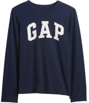 GAP V-FRCH LS LOGO TEE Detské tričko, tmavo modrá, veľkosť