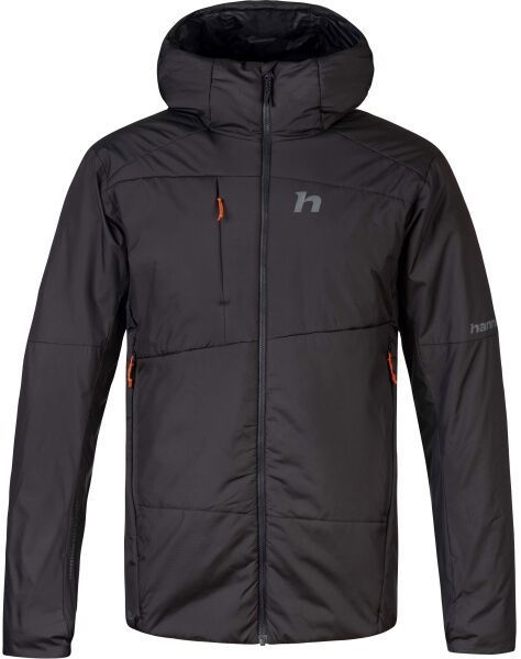 Hannah DEYN HOODY Pánska zateplená bunda, tmavo sivá, veľkosť