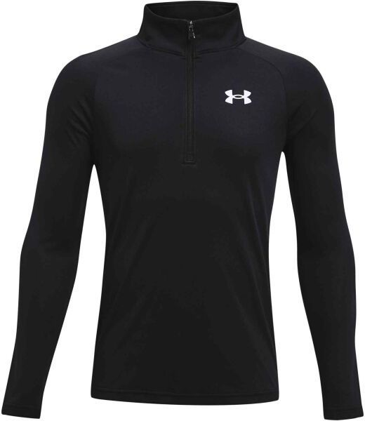 Under Armour TECH 2.0 1/2 ZIP Chlapčenské tričko s dlhým rukávom, čierna, veľkosť S