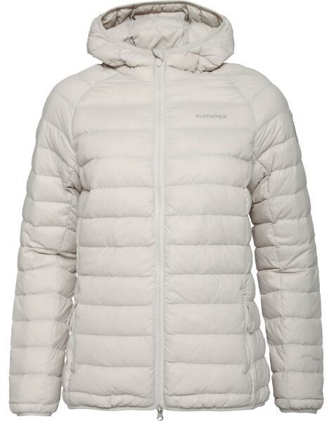 Klimatex MAUNA PACKABLE Dámska zbaliteľná páperová bunda, sivá, veľkosť